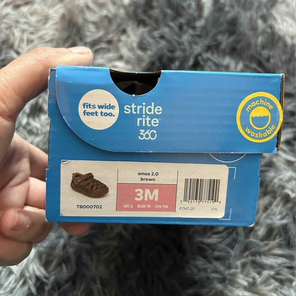 NWOT Stride Rite Brown Todder Sandel Size 3M - Picture 4 of 6